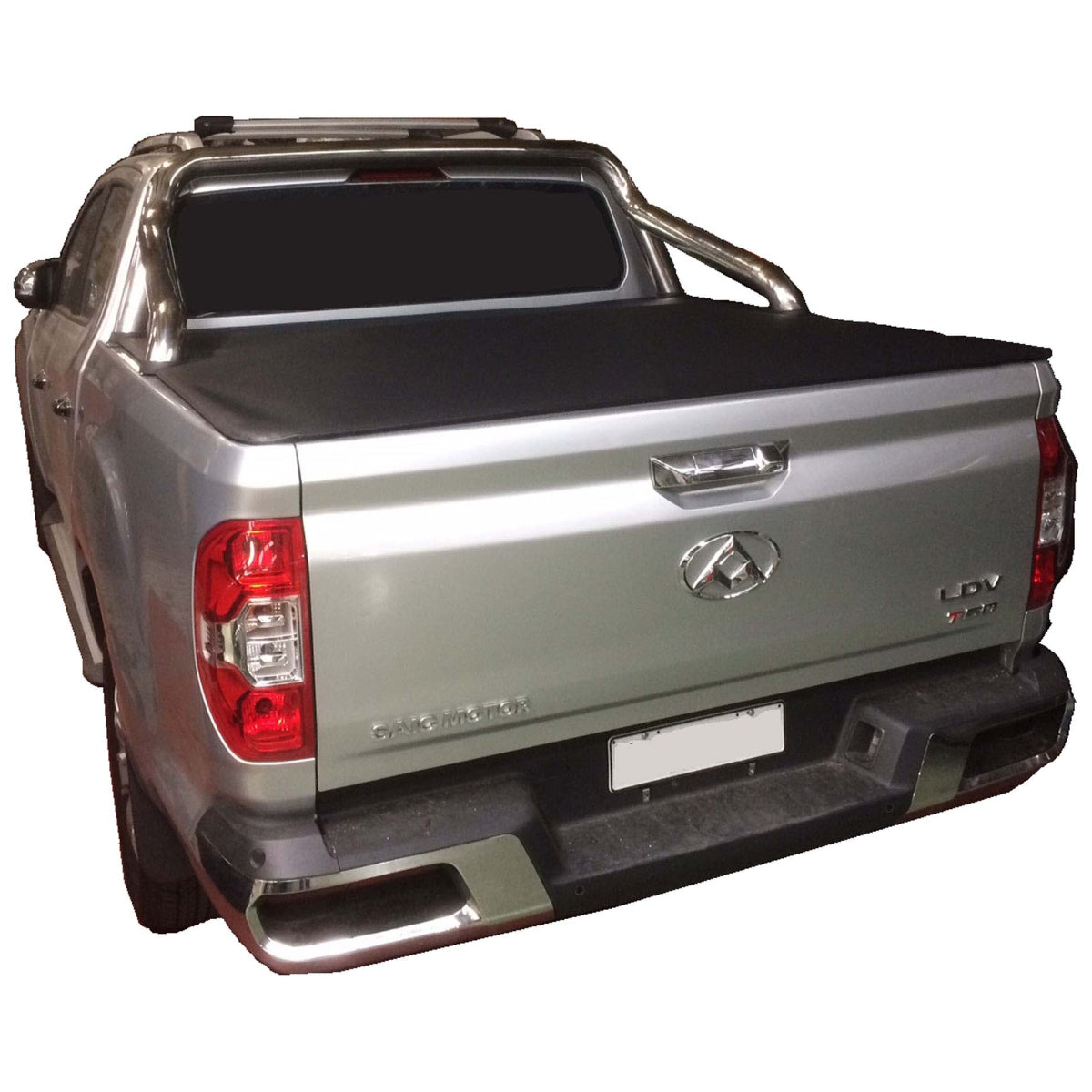 Clip On Tonneau Cover To Fit LDV T60 / T60 Max Dual Tub Fitted With Factory Chrome Sports Bars (2017 to Current)
