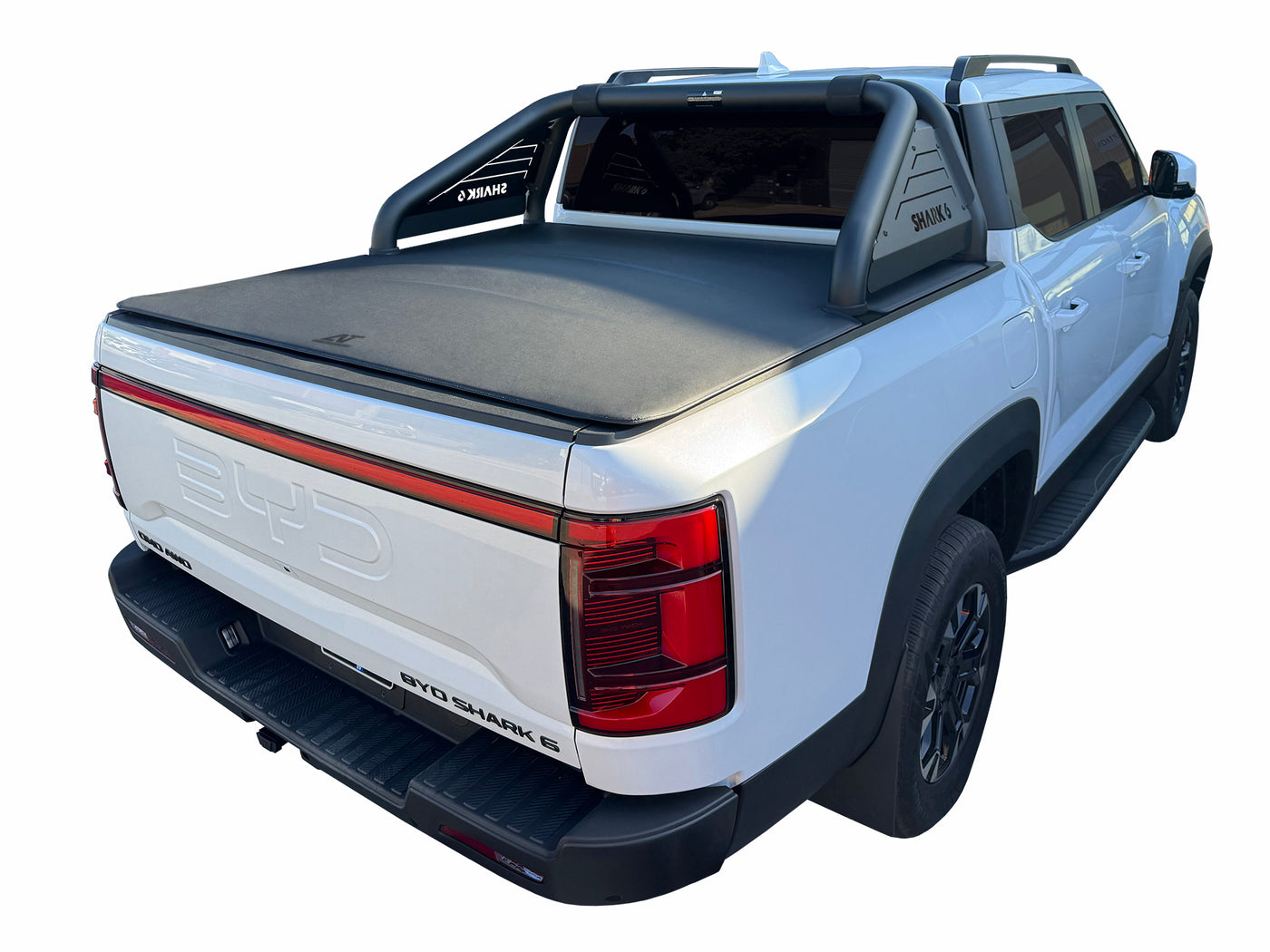 Clamp On Pro Drill-Less Tonneau Cover To Fit BYD Shark 6 Dual Cab with Factory Sports Bars (2025 to Current)