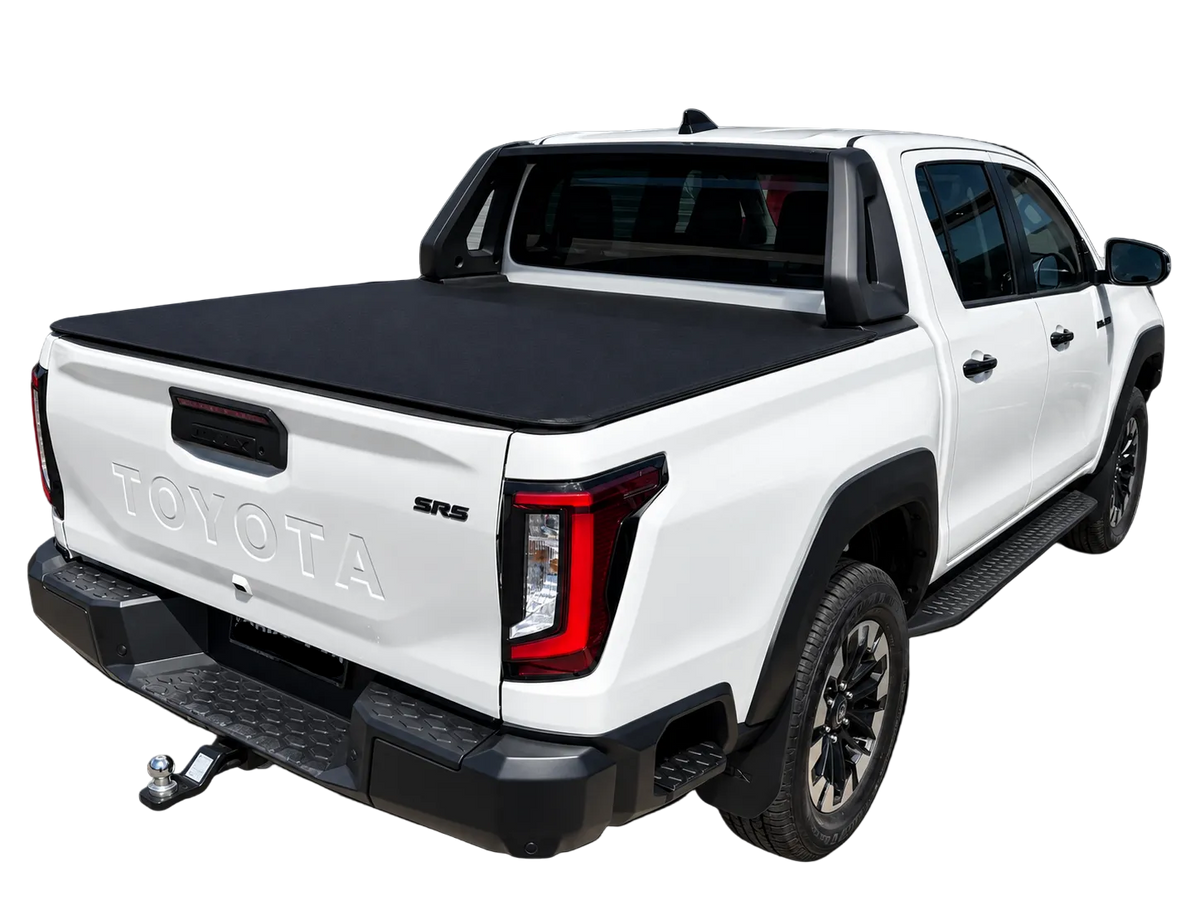 Clamp On Pro Drill-Less Tonneau Cover To Fit Toyota Hilux SR Dual Cab Fitted With Factory Sports Bars (November 2025 to Current)