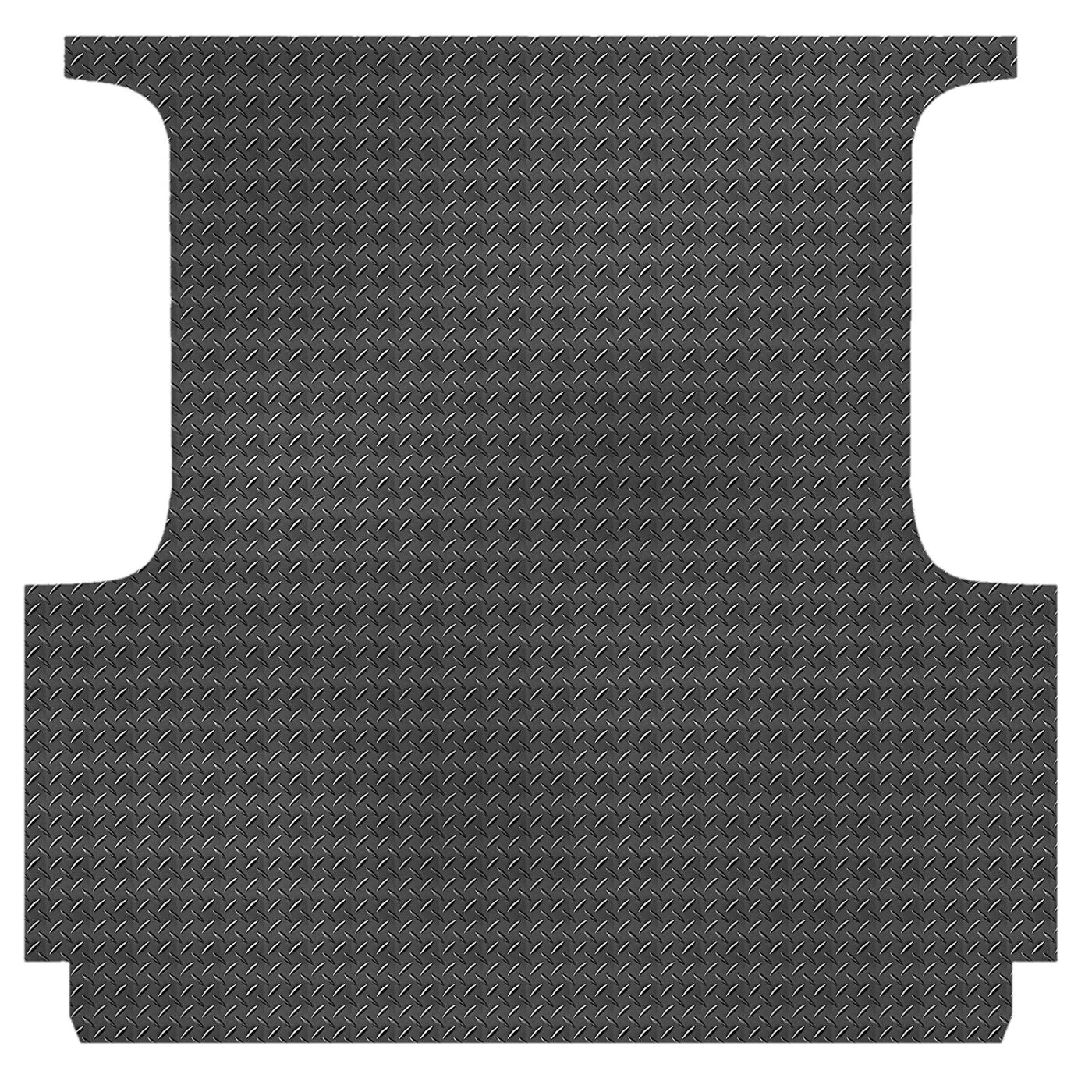 Checker Plate Rubber Ute Mat To Fit Nissan Navara New NP300 D23 Dual Cab (March 2021 to Feb 2026) - Suits Spray On Liner Or No Liner