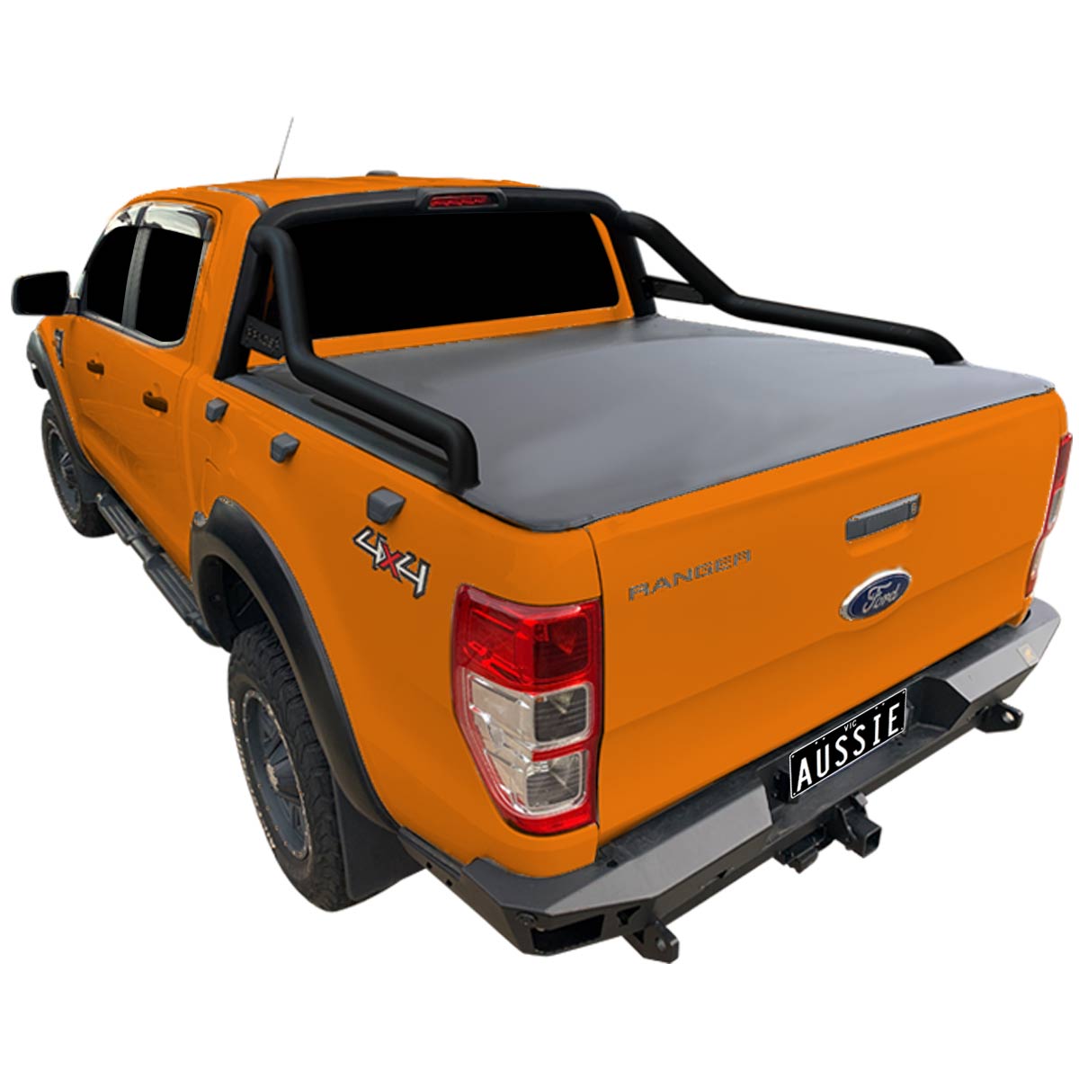 Clamp On Pro DrillLess Tonneau Cover To Fit Ford Ranger PX Dual Cab F Aussie Tonneaus