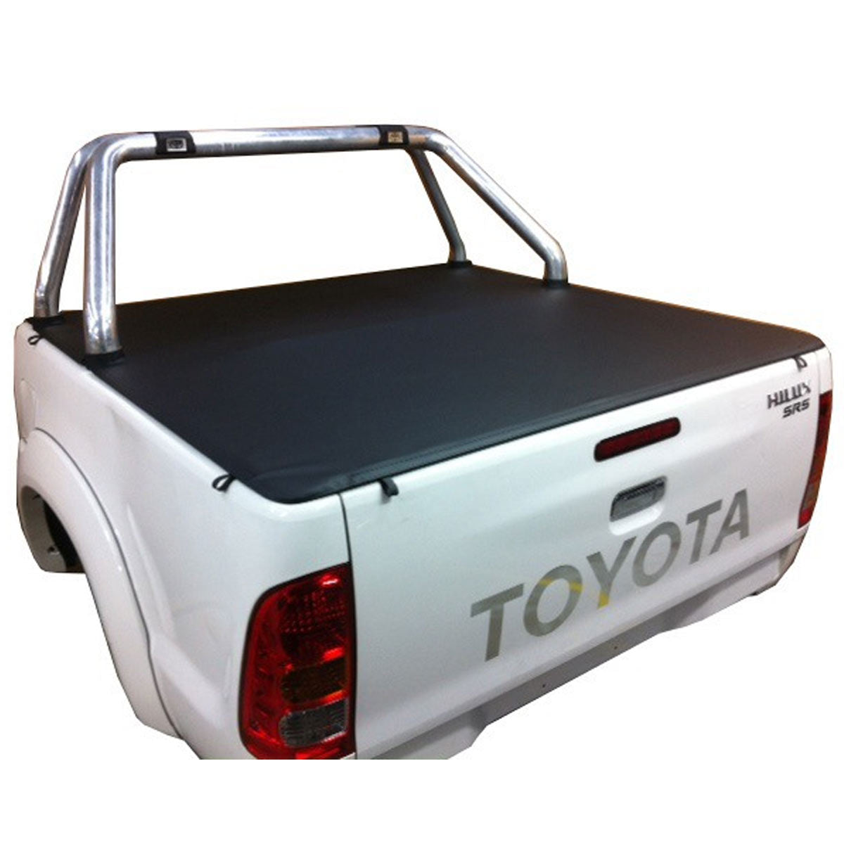 Aussie Tonneaus Clip On Tonneau Cover To Fit Toyota Hilux A Deck SR5 Dual Cab Fitted With Factory Sports Bars (April 2005 to September 2015)