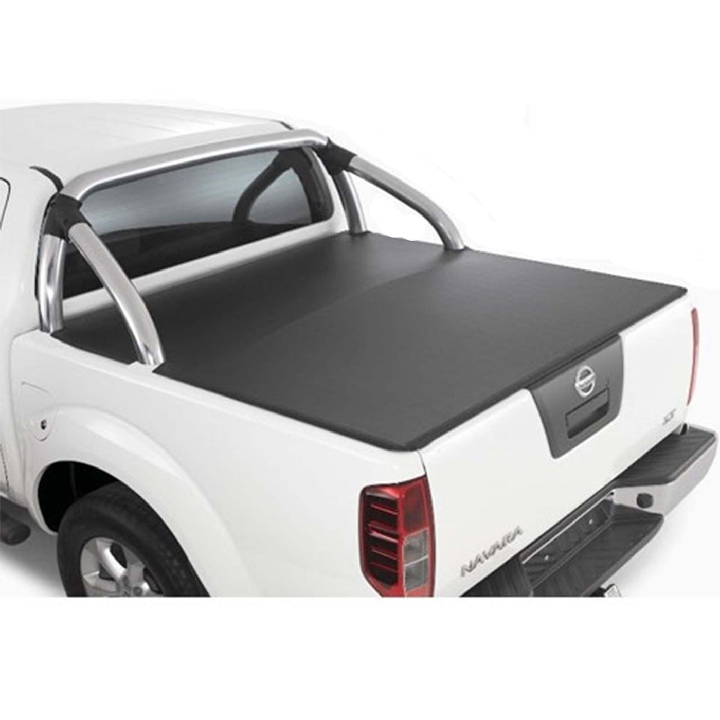 Aussie Tonneaus Clip On Tonneau Cover To Fit Nissan Navara ST/ST-X D40 Dual Cab Fitted With Factory Sports Bars (2006 to June 2015)