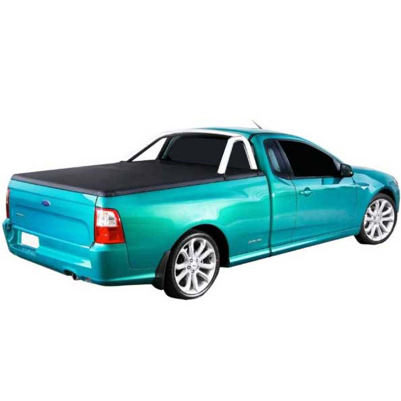 Aussie Tonneaus Clip On Tonneau Cover To Fit Ford Falcon FG Single Cab Fitted With Factory Sports Bars (June 2008 to July 2016)