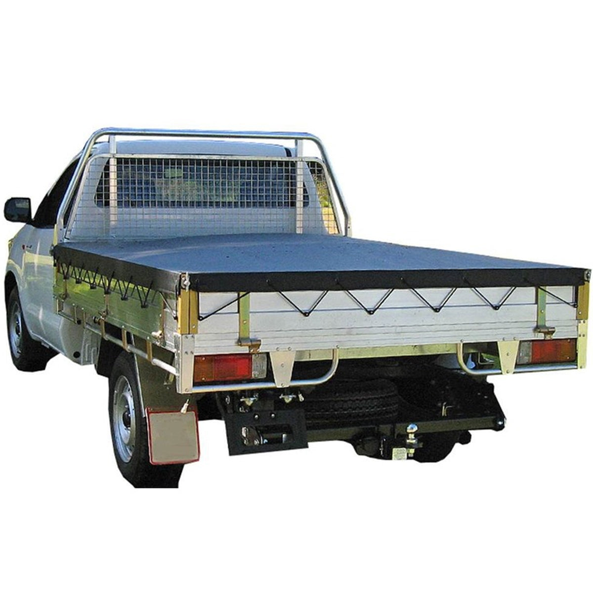 Aussie Tonneaus Continuous Rope Tray Tonneau Cover To Fit Triple M Tray 2550 x 1792mm