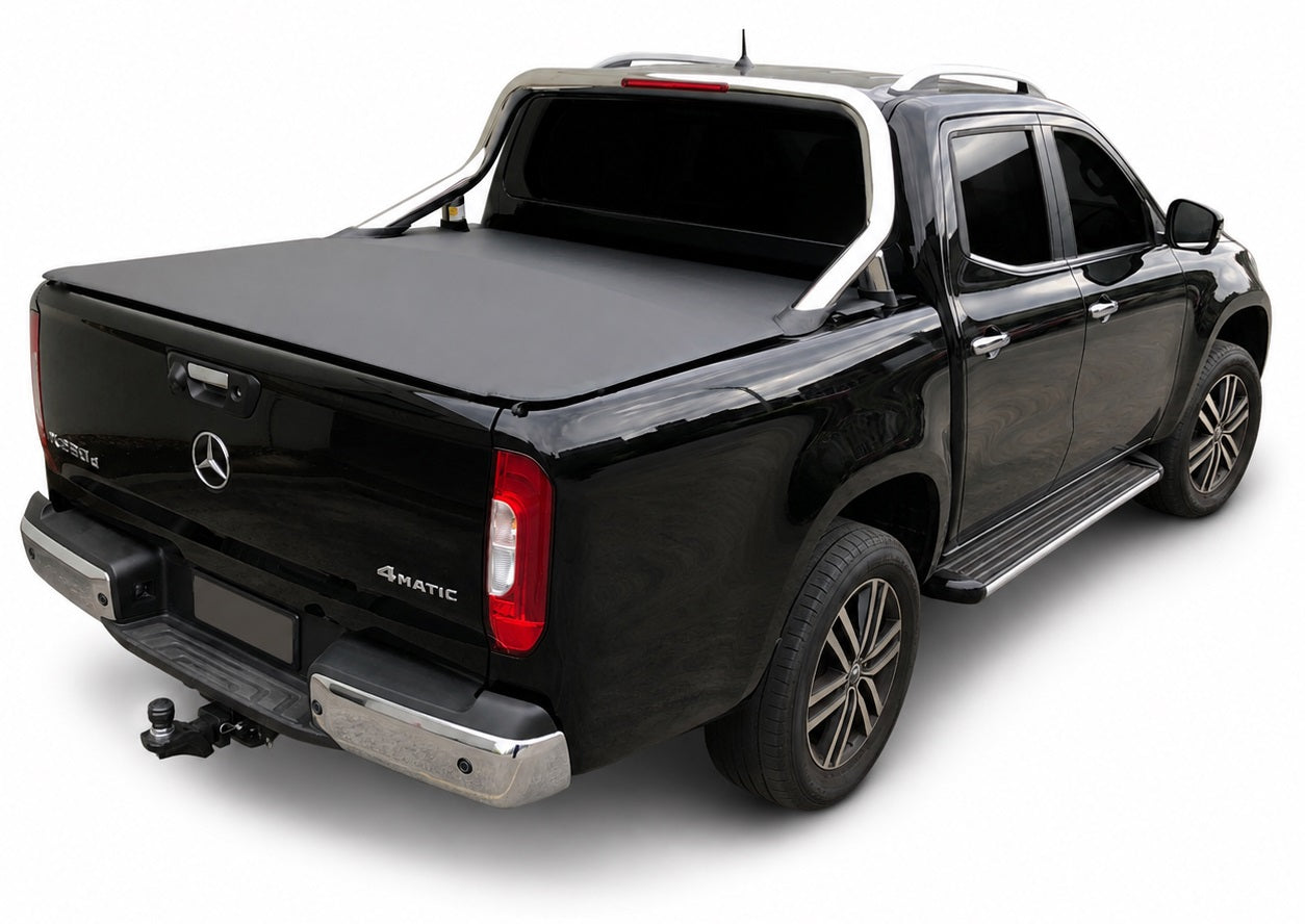 Clamp On Pro Drill-Less Tonneau Cover To Fit Mercedes X-Class Dual Cab Fitted With Factory Sports Bars (2018 to Current)