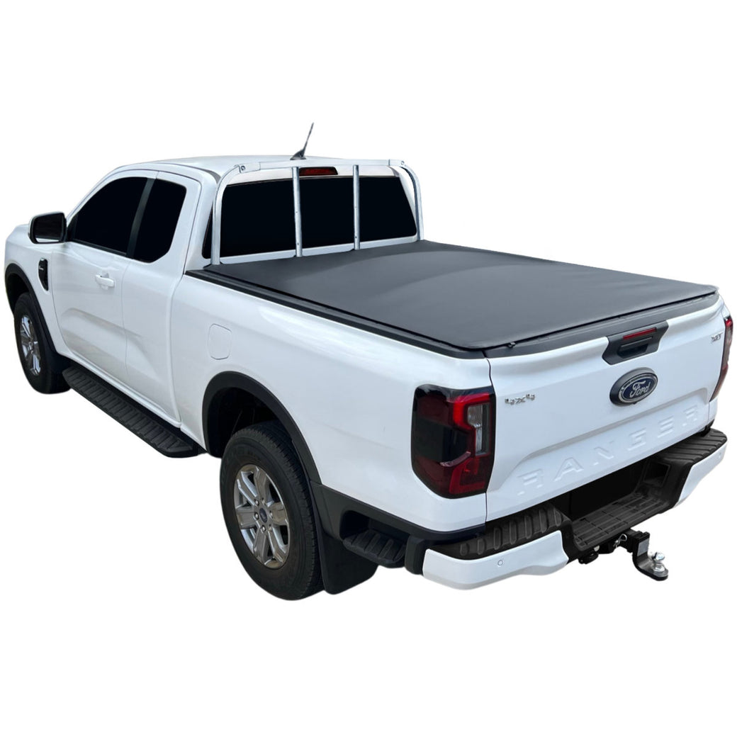 Clamp On Pro Drill-Less Tonneau Cover To Fit Ford Next Gen Ranger Super Cab Fitted With Factory Headboard (July 2022 to Current)