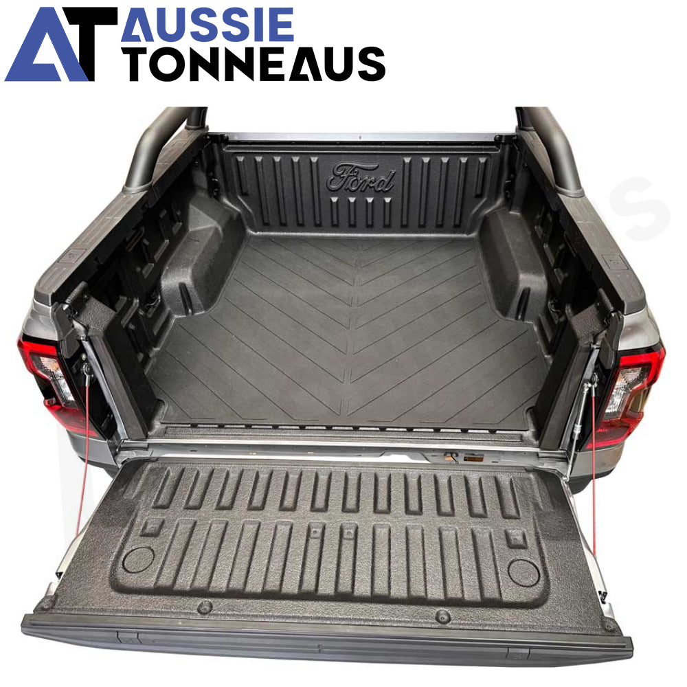 Heavy Duty Moulded Rubber Ute Mat for Next Gen Ford Ranger with Plastic Tub Liner