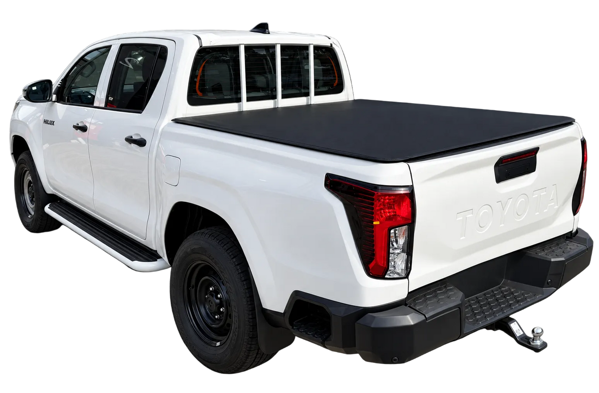 Clamp On Pro Drill-Less Tonneau Cover To Fit Toyota Hilux SR Dual Cab Fitted With Factory Headboard (November 2025 to Current)