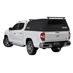 Wildback Soft Ute Canopy With Ladder Racks To Fit LDV T60/T60 Max Mega Tub (2017 - Current) - Windows