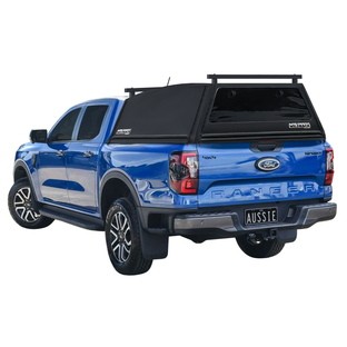 Wildback Soft Ute Canopy With Ladder Racks To Fit Ford Next Gen Ranger Dual Cab (July 2022 - Current) - Windows