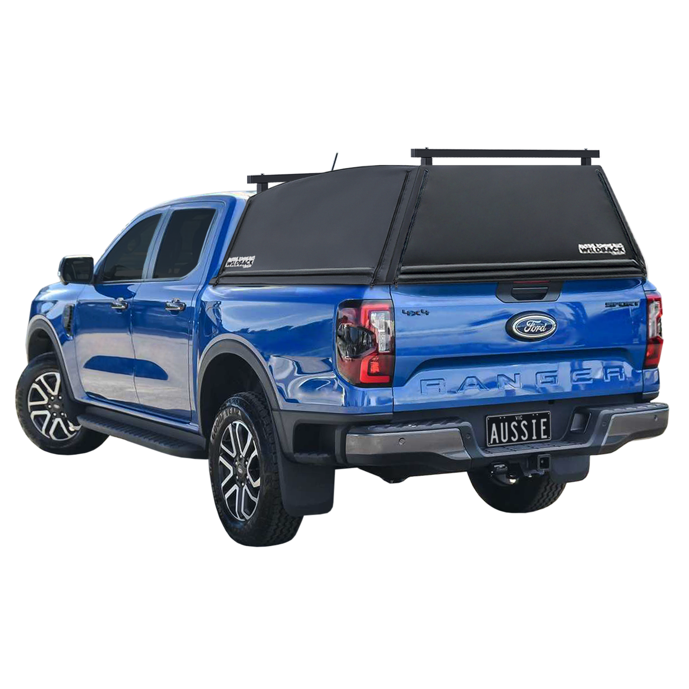 Wildback Soft Ute Canopy With Ladder Racks To Fit Ford Next Gen Ranger Dual Cab (July 2022 - Current)