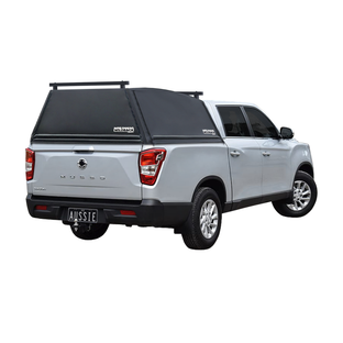 Wildback Soft Ute Canopy With Ladder Racks To Fit Ssangyong Musso LWB Dual Cab (2018 to Current)