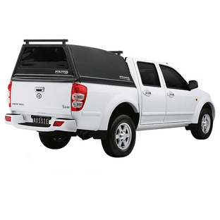 Wildback Soft Ute Canopy With Ladder Racks To Fit GWM V200/V240 Dual Cab (2009 to 2015) - Windows