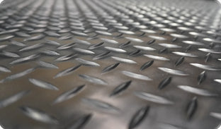 Checker Plate Rubber Van Mat To Fit Volkswagen Caddy Maxi LWB (2020 to Current)