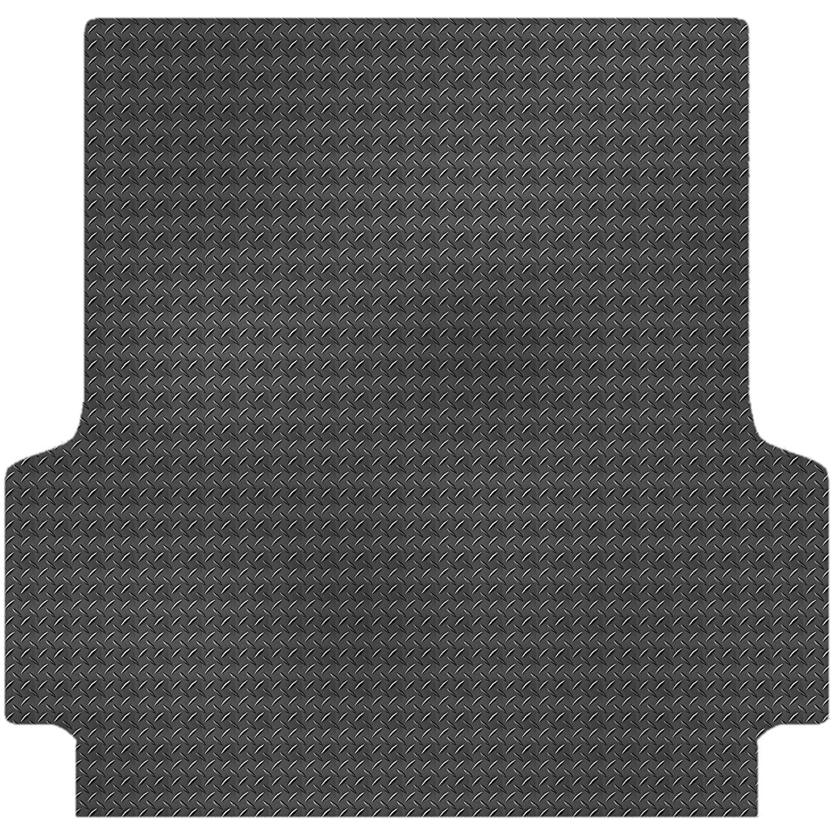 Checker Plate Rubber Ute Mat To Fit Ford Next Gen Ranger Dual Cab Fitted with Factory Plastic Tub Liner (July 2022 to Current)