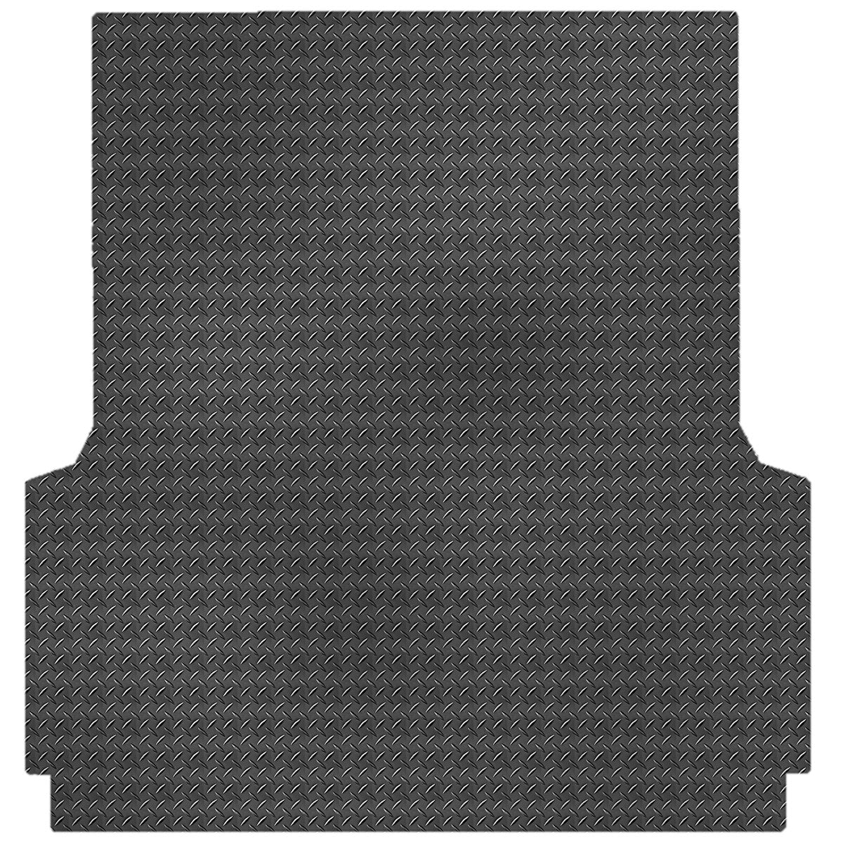 Checker Plate Rubber Ute Mat To Fit Ford Ranger PX Dual Cab Fitted with Factory Plastic Tub Liner (November 2011 to June 2022)