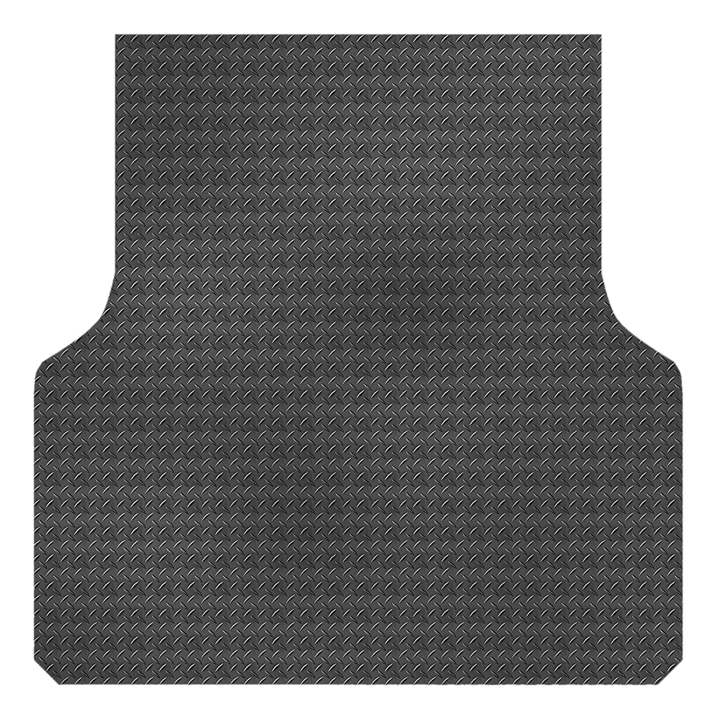 Checker Plate Rubber Ute Mat To Fit Isuzu D-Max Dual Cab Fitted with Factory Plastic Tub Liner (September 2020 to Current)