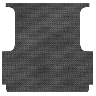 Checker Plate Rubber Ute Mat To Fit Nissan Navara New NP300 D23 Dual Cab (March 2021 to Feb 2026) - Suits Spray On Liner Or No Liner