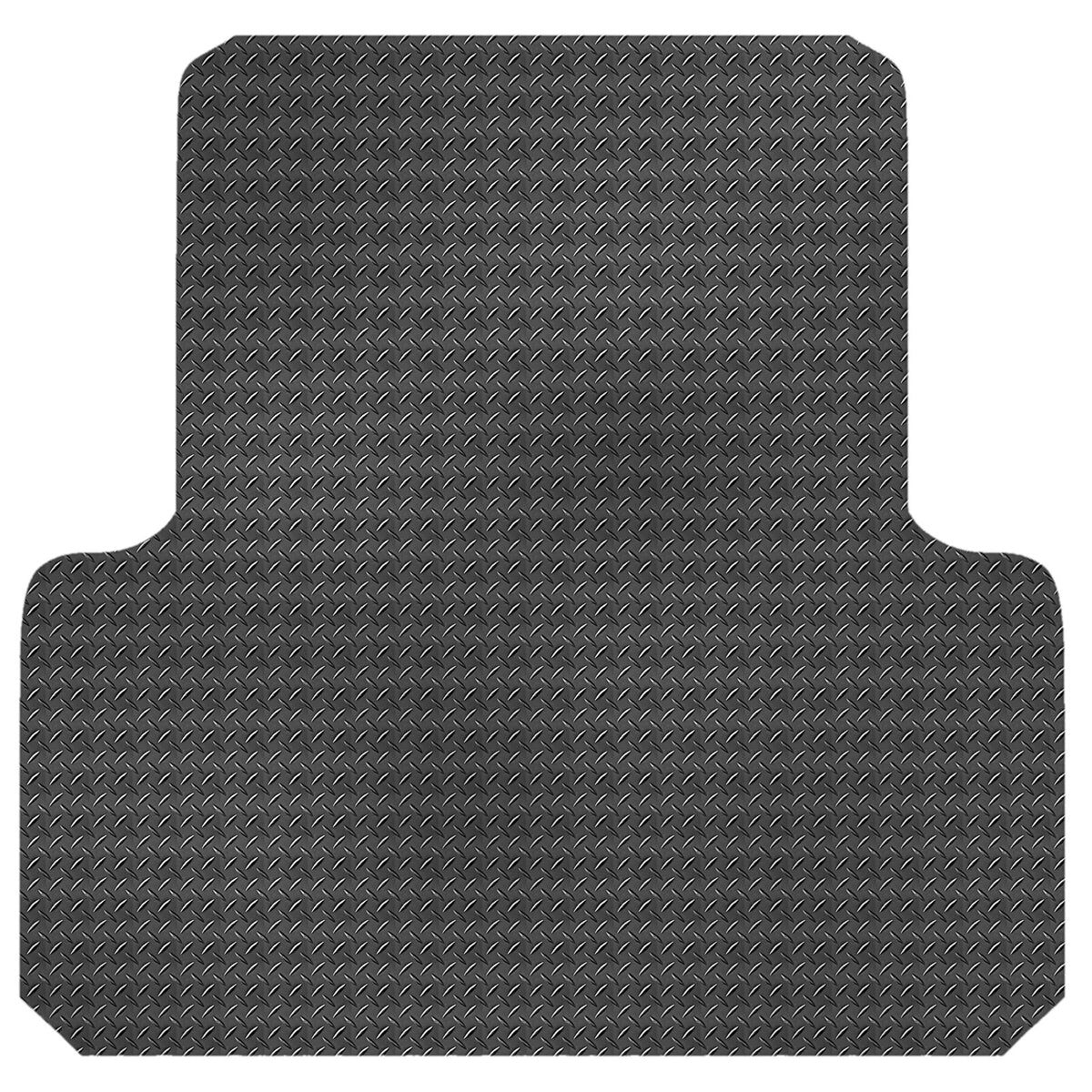 Checker Plate Rubber Ute Mat To Fit Toyota Hilux Dual Cab Fitted with Factory Plastic Tub Liner (October 2015 to November 2025)