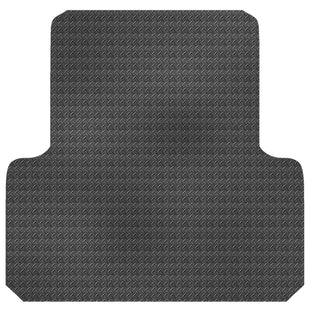Checker Plate Rubber Ute Mat To Fit Toyota Hilux Dual Cab Fitted with Factory Plastic Tub Liner (October 2015 to November 2025)