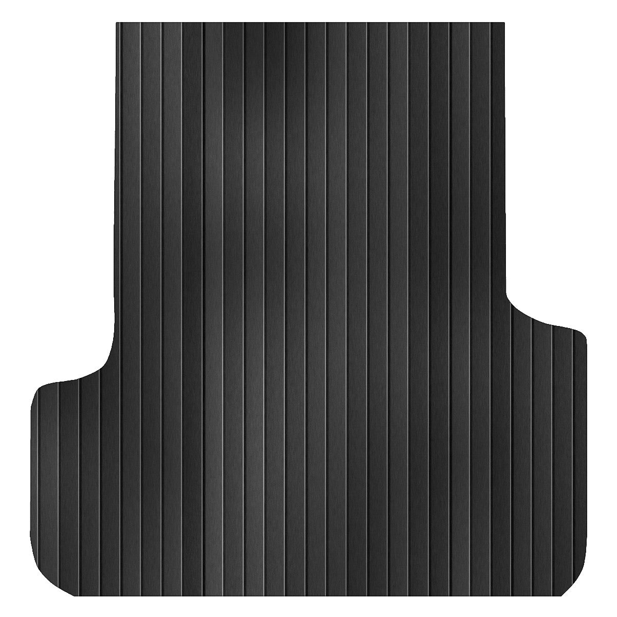 Ribbed Rubber Ute Mat To Fit Ssangyong Musso LWB Dual Cab Fitted with Factory Plastic Tub Liner (2018 to Current)