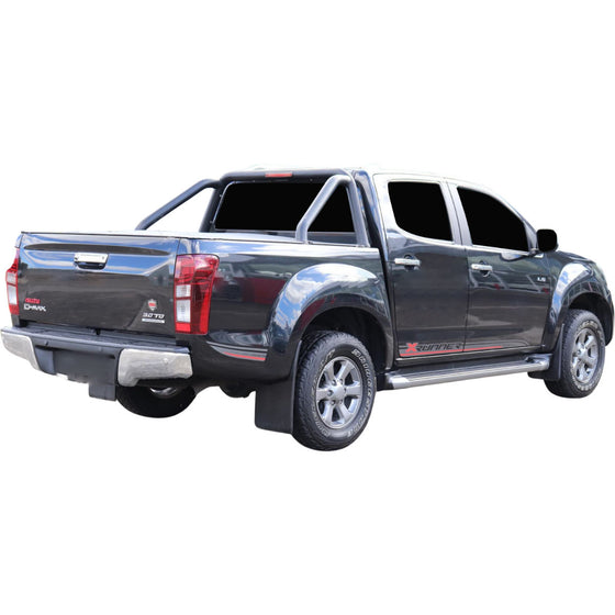 Clamp On Pro Drill-Less Tonneau Cover To Fit Isuzu D-Max Dual Cab Fitted With Factory Sports Bars (July 2012 to August 2020)