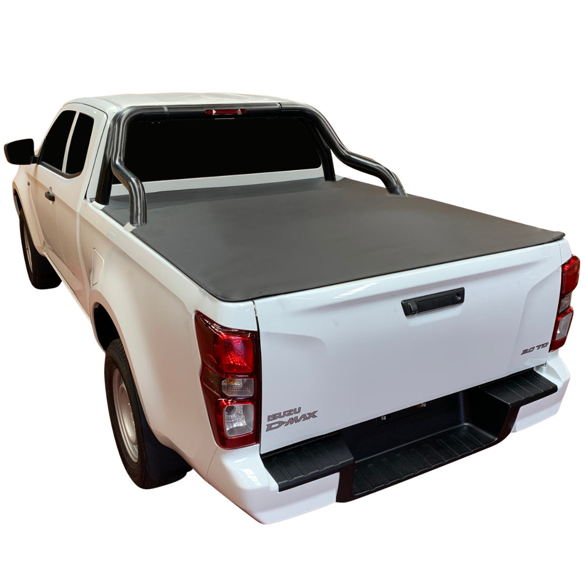 Clamp On Pro Drill-Less Tonneau Cover To Fit Isuzu D-Max Space Cab Fitted With Factory Sports Bars (September 2020 to Current)