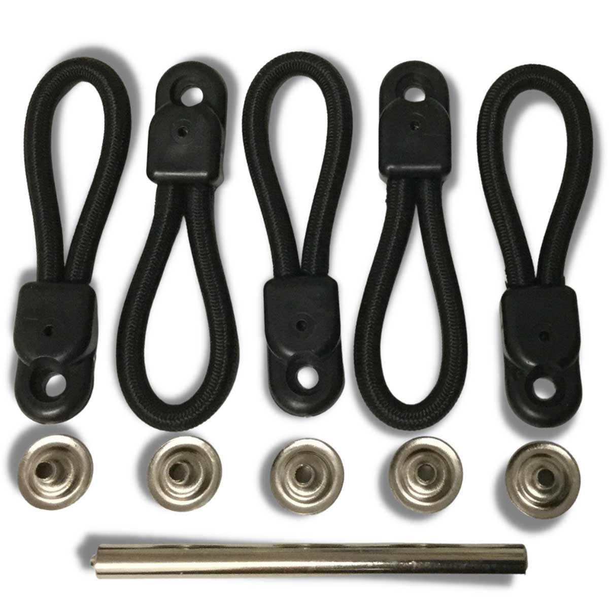 Ford OEM Bungee Loops - Heavy Duty Black Tonneau Cover Tie-Down Loops (Trade Quality)