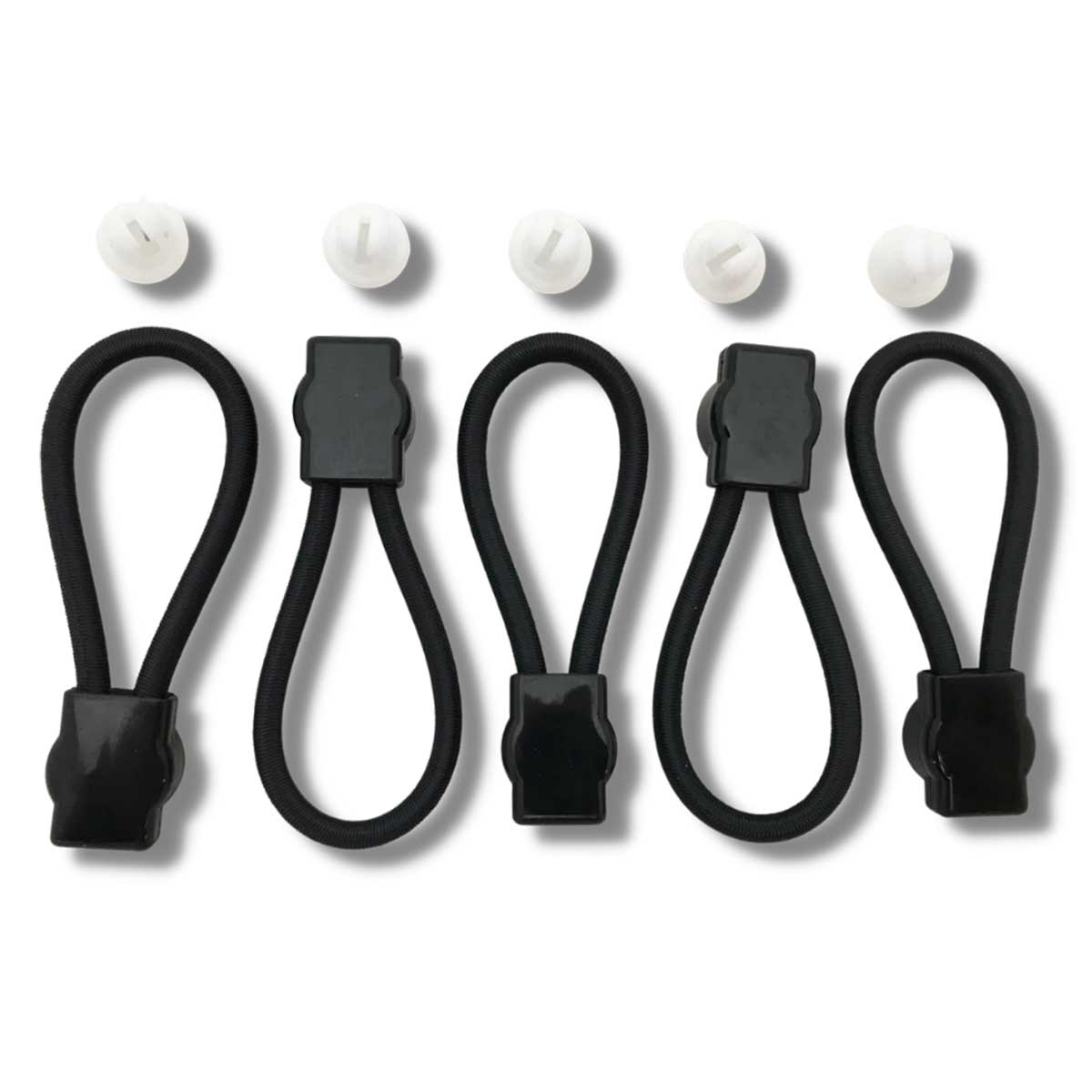 Aussie Tonneaus 82mm Ford OEM Bunji & Backing Clip Replacements (F170) - Pack of 5 Bungee loop Kit 