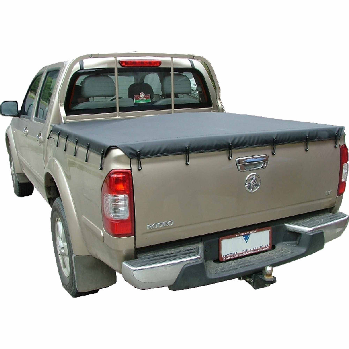 Bunji Loop Tonneau Cover To Fit Holden Rodeo RA Dual Cab Fitted With H ...