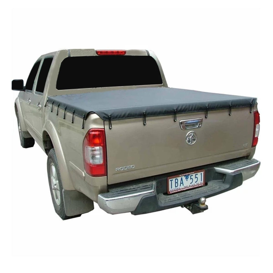 Aussie Tonneaus Bunji Loop Tonneau Cover To Fit Holden Rodeo RC Dual Cab (2003 – 2008) 