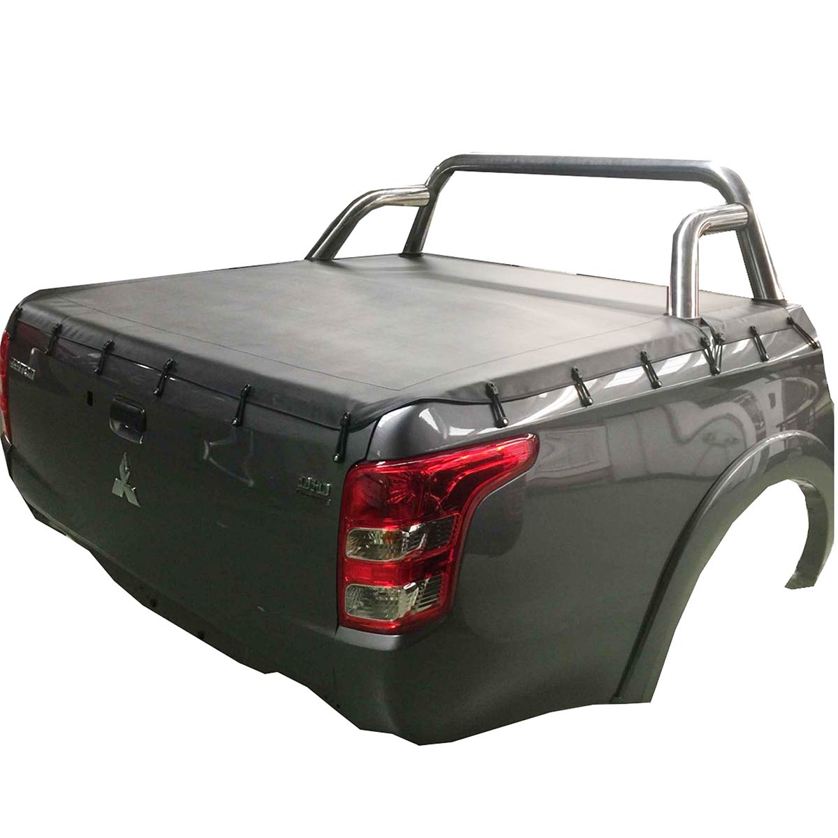 Bunji Loop Tonneau Cover To Fit Mitsubishi Triton MQMR Dual Cab Fitte
