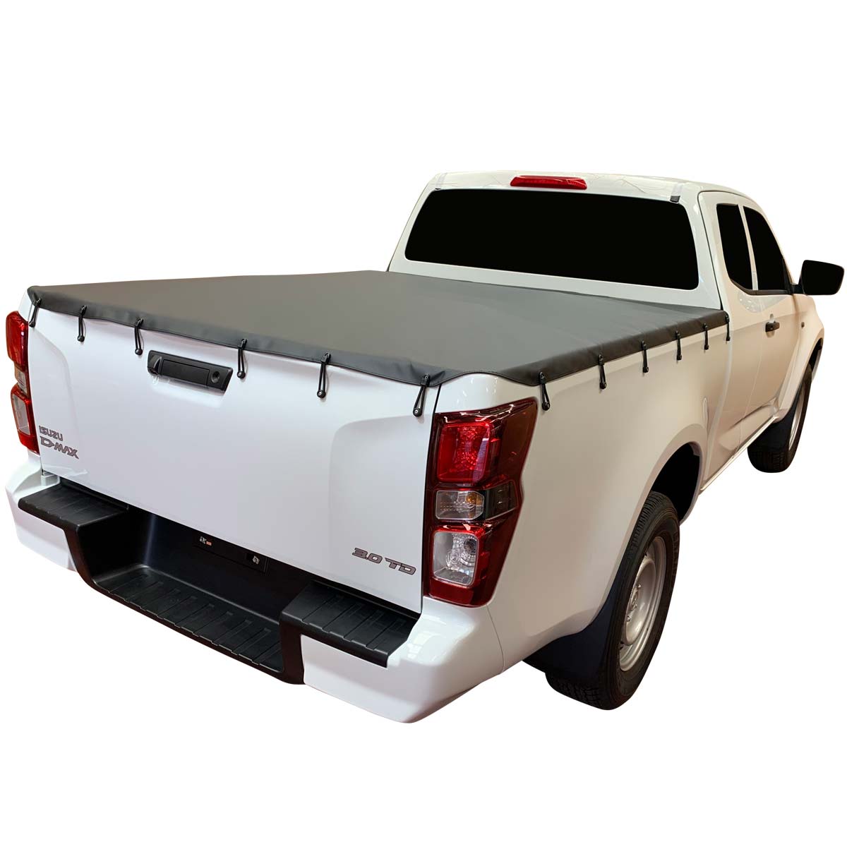 Aussie Tonneaus Bunji Loop Tonneau Cover To Fit Isuzu D-Max Space Cab (September 2020 to Current) 
