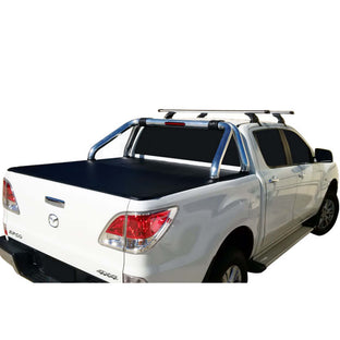 Aussie Tonneaus Clip On Tonneau Cover To Fit Mazda BT50 Dual Cab Fitted With Factory Sports Bars (November 2011 to September 2020) 