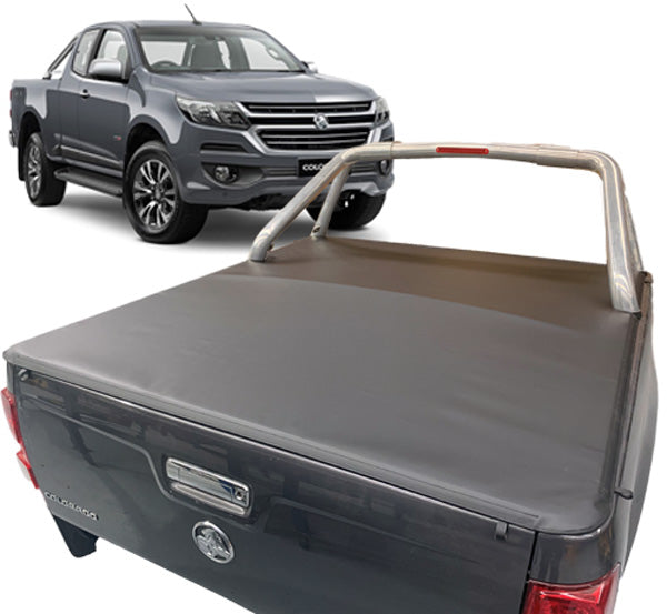 Aussie Tonneaus Replacement Clip On Tonneau Cover To Fit Holden Colorado Space Cab Fitted with Factory Sports Bars - Fits Genuine Hardware Only - (July 2012 to 2020) 