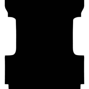Aussie Tonneaus Ribbed Rubber Ute Mat To Fit Nissan Navara NP300 D23 King Cab (July 2015 to February 2021) 