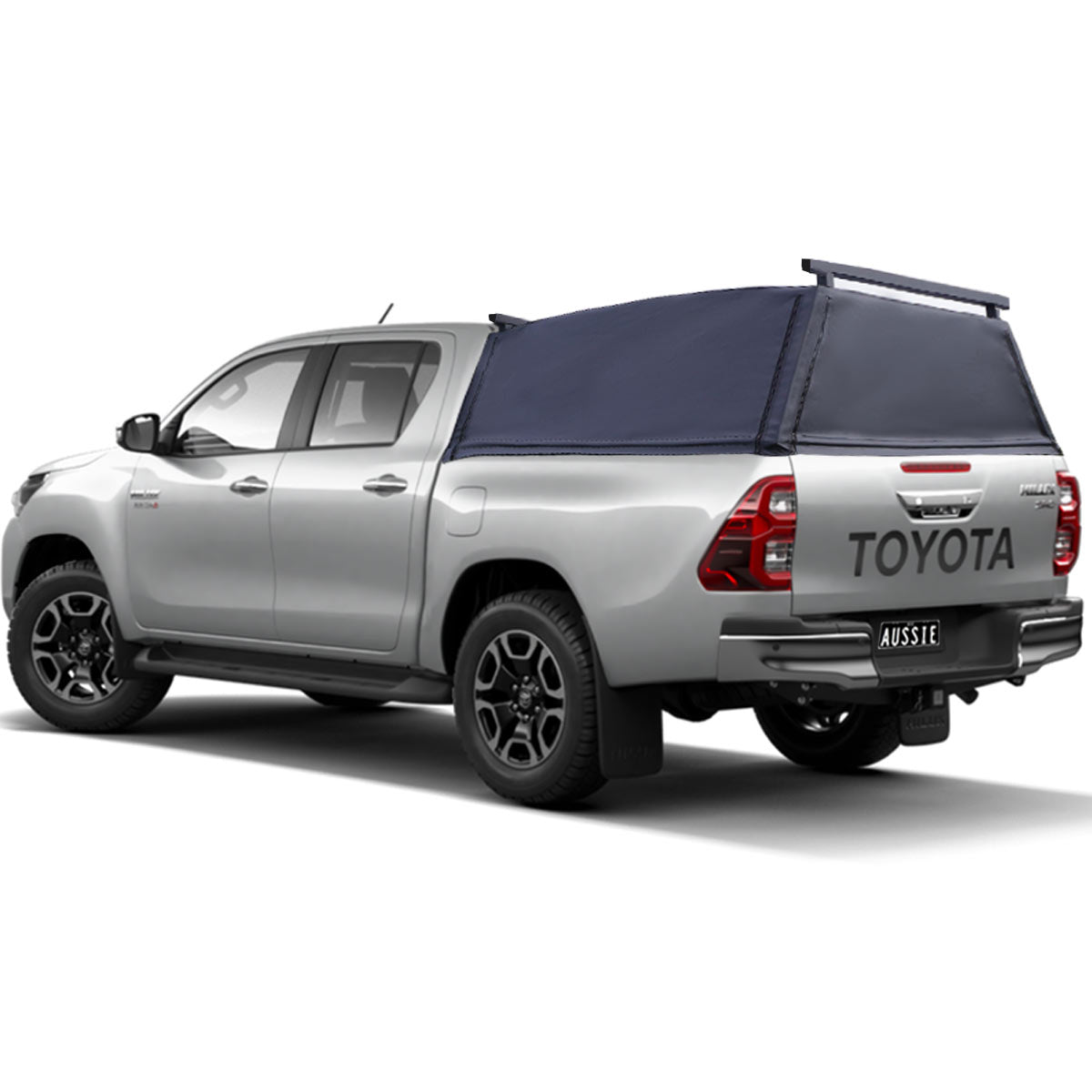 Aussie Tonneaus Wildback Soft Ute Canopy With Ladder Racks To Fit Toyota Hilux A-Deck SR5 Dual Cab (October 2015 to Current) 