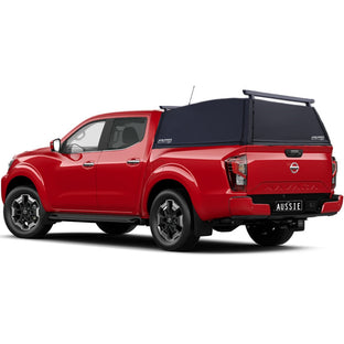 Aussie Tonneaus Wildback Soft Ute Canopy With Ladder Racks To Fit Nissan Navara New NP300 D23 Dual Cab (March 2021 to Current) 