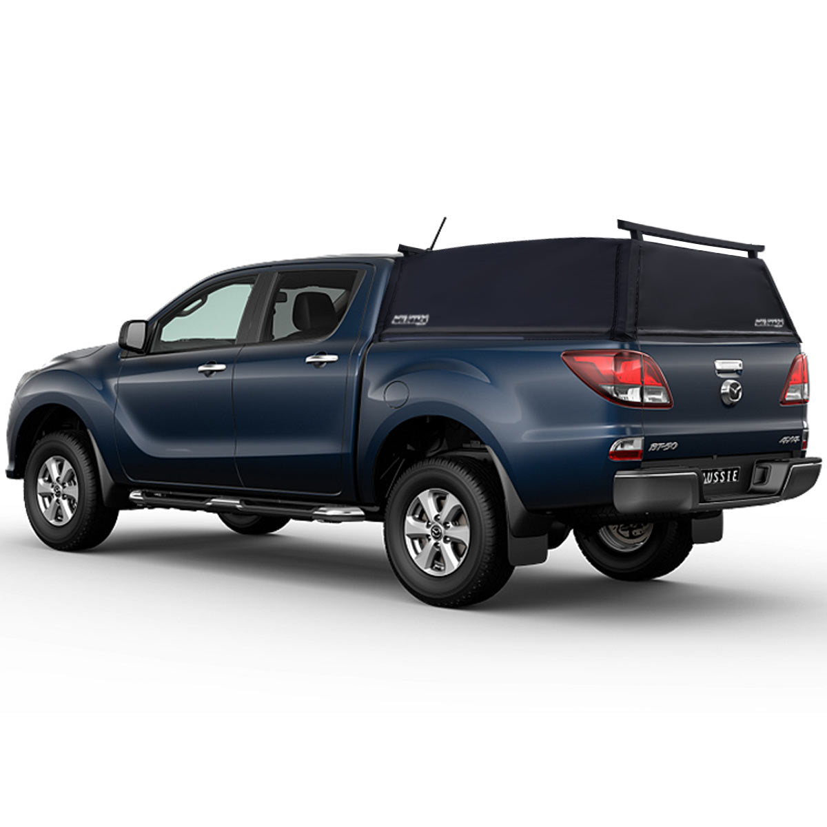 Aussie Tonneaus Wildback Soft Ute Canopy With Ladder Racks To Fit Mazda BT-50 Dual Cab (November 2011 to September 2020) 