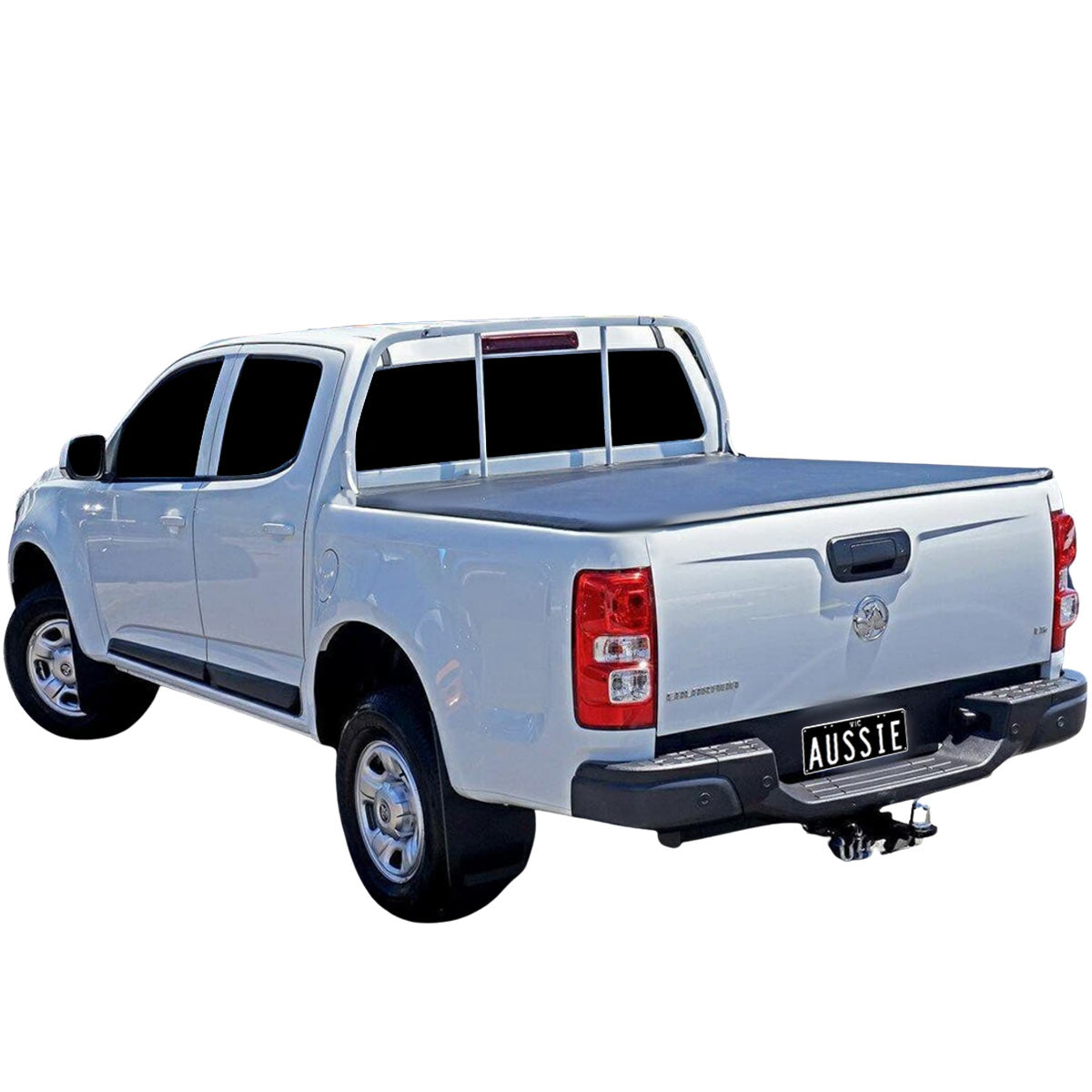 Aussie Tonneaus Clip On Tonneau Cover To Fit Holden Colorado RG Dual Cab Fitted With Factory Headboard (July 2012 to 2020) 