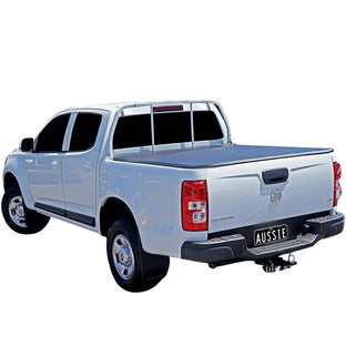 Aussie Tonneaus Clip On Tonneau Cover To Fit Holden Colorado RG Dual Cab Fitted With Factory Headboard (July 2012 to 2020) 