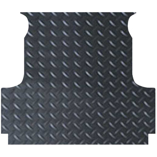 Aussie Tonneaus Checker Plate Rubber Ute Mat To Fit Nissan Navara NP300 D23 Dual Cab Fitted with Factory Tub Liner (July 2015 to February 2021) 