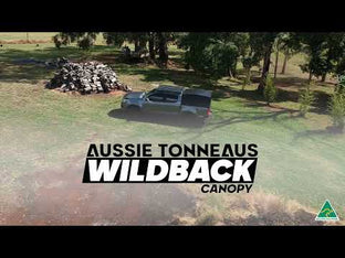 Wildback Soft Ute Canopy With Ladder Racks To Fit Mitsubishi Triton MN Dual Cab (October 2009 to June 2015)