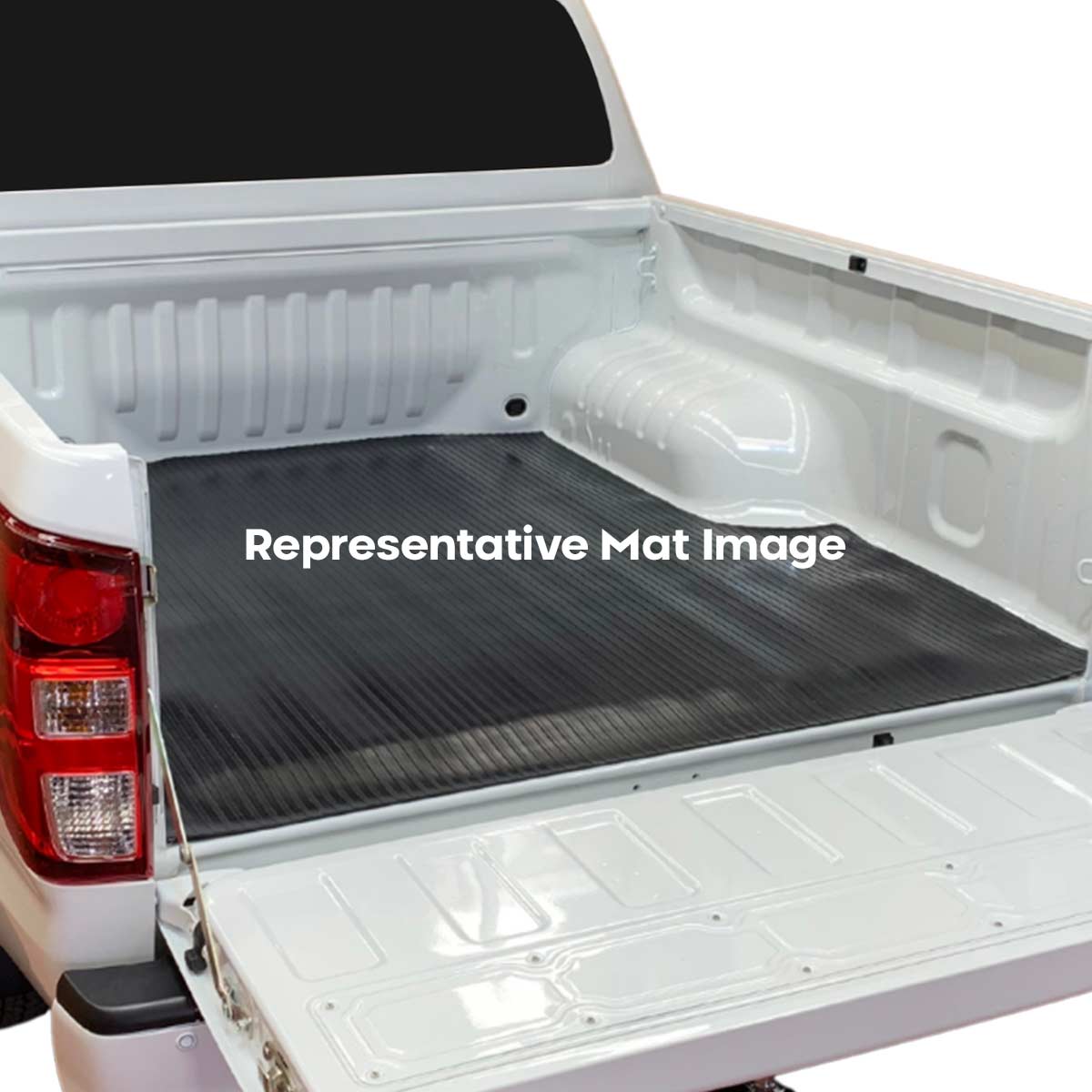 Ribbed Rubber Ute Mat To Fit Toyota Hilux Dual Cab April 2005 to